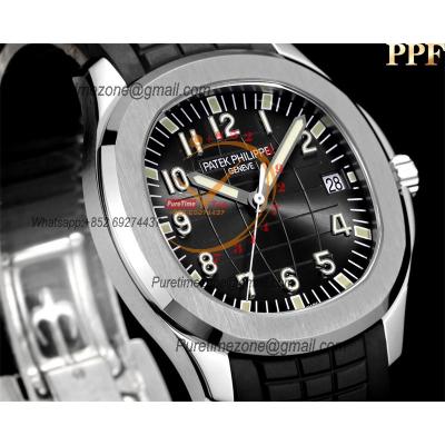 Aquanaut 5167A A324 Automatic Mens Watch Best Edition PPF Steel Case Gray Embosse Dial Rubber Strap CHS