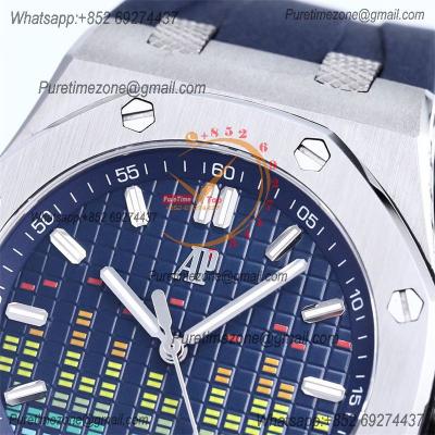 Royal Oak Offshore 15600 Music Edition A4309 Automatic Mens Watch Best Edition ZF Steel Case Blue Dial Rubber Strap CHS