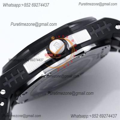 Royal Oak Offshore 15600 Music Edition A4309 Automatic Mens Watch Best Edition ZF PVD Steel Case All Black Dial Rubber