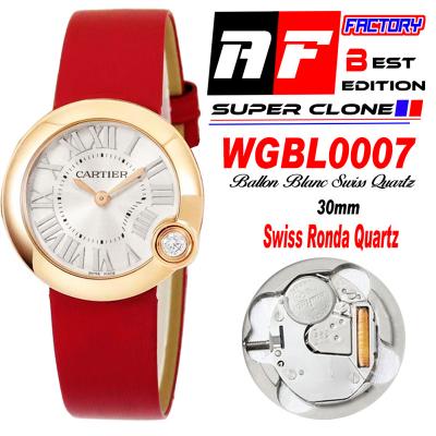 Ballon Blanc WGBL0007 30mm Ronda Quartz Womens Wat...