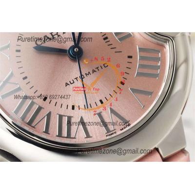 Ballon Bleu W6920041 36 NH05 Automatic Womens Watch Best Edition AF Pink Roman Dial Leather Strap Ladies