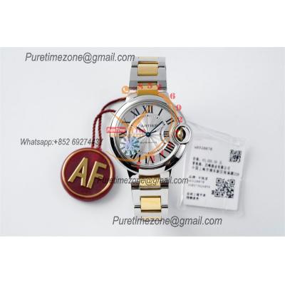 Ballon Bleu W2BB0002 Cal.076 Automatic Womens Watch Best Edition AF 33mm Two Tone YG Silver Dial Steel Bracelet