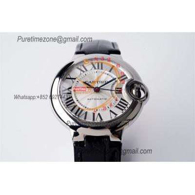 Ballon Bleu W6920085 Cal.076 Automatic Womens Watch Best Edition AF 33mm Silver Dial Black Leather Strap