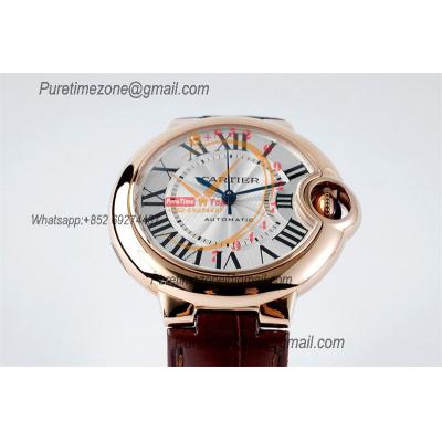 Ballon Bleu W6920097 Cal.076 Automatic Womens Watch Best Edition AF 33mm RG Silver Dial Brown Leather Strap