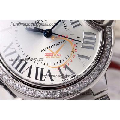 Ballon Bleu W4BB0023 SEIKO NH05A Automatic Womens Watch Best Edition AF 33mm Diamond Bezel Silver Dial  SS Bracelet