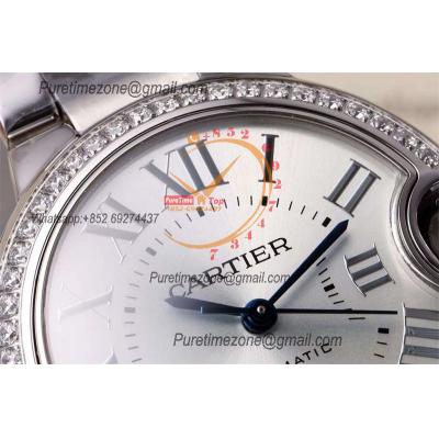 Ballon Bleu W4BB0023 SEIKO NH05A Automatic Womens Watch Best Edition AF 33mm Diamond Bezel Silver Dial  SS Bracelet