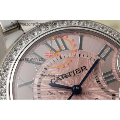 Ballon Bleu W4BB0037 SEIKO NH05A Automatic Womens Watch Best Edition AF 33mm Diamond Bezel Pink Dial  SS Bracelet