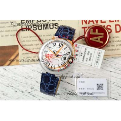 Ballon Bleu WSBB0030 SEIKO NH05A Automatic Womens Watch Best Edition AF 33 Steel Case Silver Dial Blue Leather