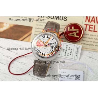 Ballon Bleu WSBB0030 SEIKO NH05A Automatic Womens Watch Best Edition AF 33 Steel Case Silver Dial Gray Leather