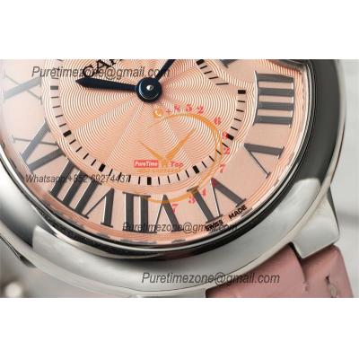 Ballon Bleu W6920086 Ronda Quartz Womens Watch Best Edition AF 33mm SteeL Case Pink Dial Leather Strap