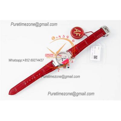 Pasha WSPA0021 Swiss Quartz Womens Watch Best Edition AF 30mm White Textured Dial Red Leather Strap