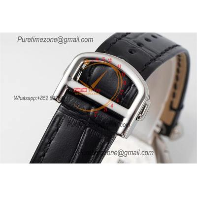 Pasha WSPA0021 Swiss Quartz Womens Watch Best Edition AF 30mm White Textured Dial Black Leather Strap