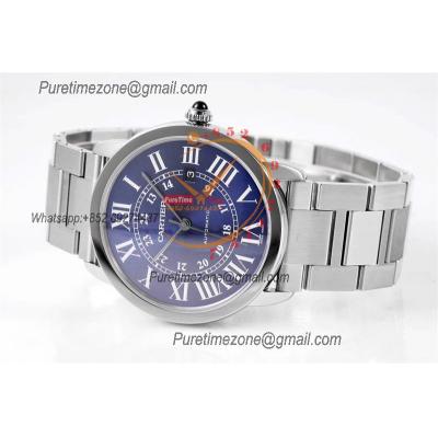 Ronde Solo WSRN0023 M9015 Automatic Mens Watch Best Edition AF 42mm Steel Case Blue Dial SS Bracelet