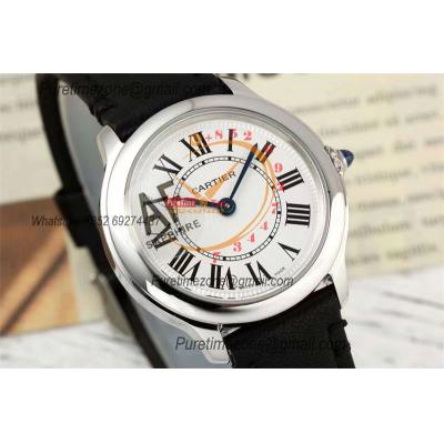 Ronde Must WSRN0030 Swiss Quartz Womens Watch Best Edition AF 29mm White Dial Black Leather Strap