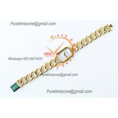 Premiere H3256 Swiss Quartz Womens Watch Best Edition BVF Yellow Gold MOP Dial SS Bracelet Ladies