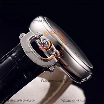 46mm1822 Tourbillon Amadeo Fleurie Watches Quartz Chronogrpah Mens Watch  Roman Markers White Dial Leather