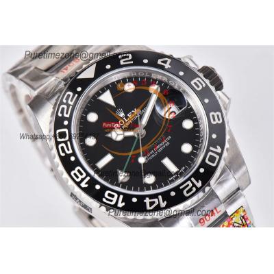 GMT Master II 126710 DD3285 Automatic Mens Watch Best Edition CLEAN Black Dial 904L Oyster Steel Bracelet CHS