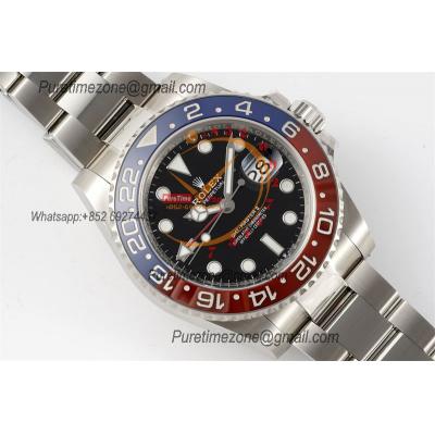 GMT Master II 126720 Pepsi DD3285 Automatic Mens Watch Best Edition CLEAN V3 Black Dial 904L Oyster Steel Bracelet CHS