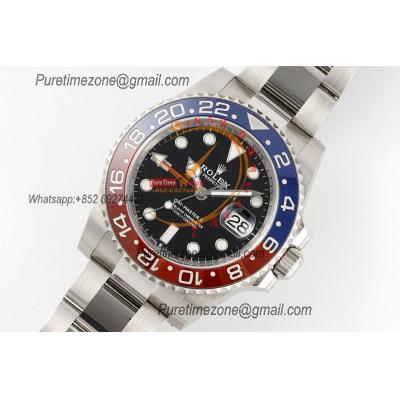 GMT Master II 126720 Pepsi DD3285 Automatic Mens Watch Best Edition CLEAN V3 Black Dial 904L Oyster Steel Bracelet CHS