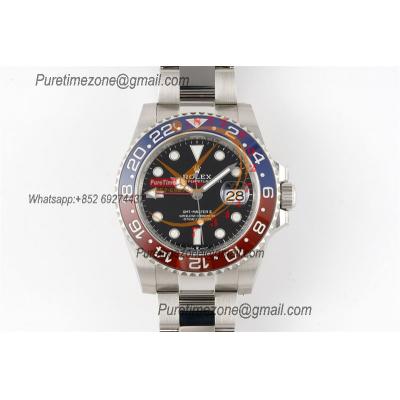 GMT Master II 126720 Pepsi DD3285 Automatic Mens Watch Best Edition CLEAN V3 Black Dial 904L Oyster Steel Bracelet CHS