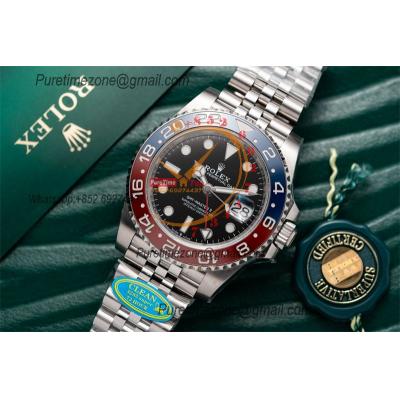 GMT Master II 126720 Pepsi DD3285 Automatic Mens Watch Best Edition CLEAN V3 Black Dial 904L Jubilee Steel Bracelet CHS