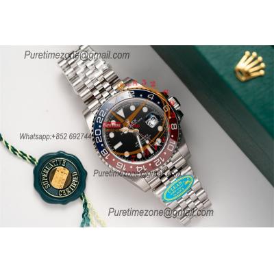 GMT Master II 126720 Pepsi DD3285 Automatic Mens Watch Best Edition CLEAN V3 Black Dial 904L Jubilee Steel Bracelet CHS