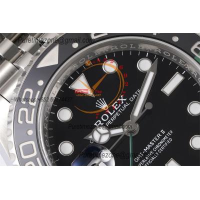 GMT Master II 126720 Sprite DD3285 Automatic Mens Watch Best Edition CLEAN Black Dial 904L Jubilee Steel Bracelet CHS