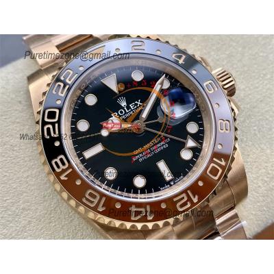 GMT Master II 126711 Root Beer DD3285 Automatic Mens Watch Best Edition CLEAN RG Black Dial 904L Oyster SS Bracelet CHS