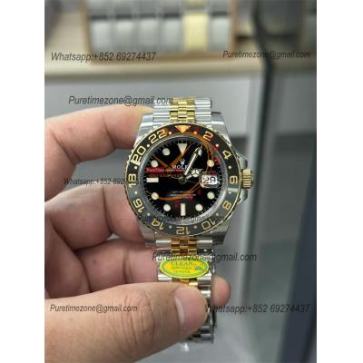 GMT Master II 126713 Root Beer DD3285 Automatic Mens Watch Best Edition CLEAN YG Black Dial 904L Jubilee SS Bracelet CHS