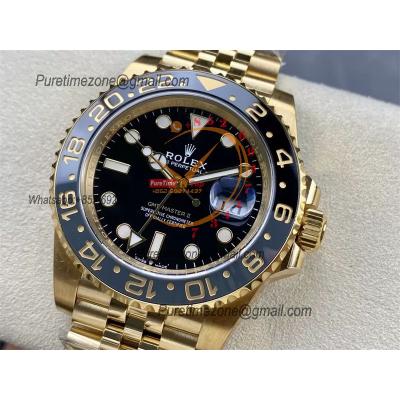 GMT Master II 126718 Root Beer DD3285 Automatic Mens Watch Best Edition CLEAN YG Black Dial 904L Jubilee SS Bracelet CHS