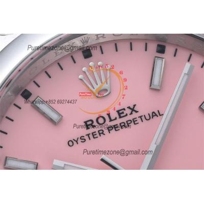 Oyster Perpetual 124300 41mm VR3230 Automatic Mens Watch Best Edition CLEAN Pink Dial 904L Oyster SS Bracelet