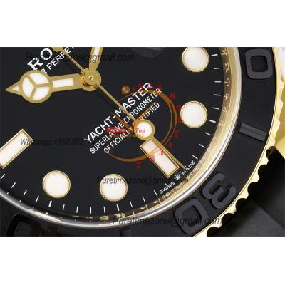 Yacht-Master 226658 42mm VR3235 Automatic Mens Watch Best Edition CLEAN YG Black Dial On Oysterflex Strap CHS