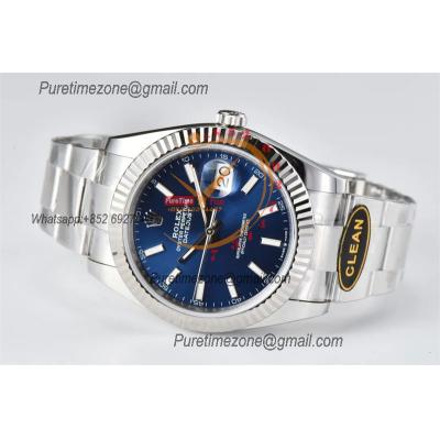 Datejust 126334 41mm VR3235 Automatic Mens Watch Best Edition CLEAN Blue Stick Dial On 904L Oyster SS Bracelet CHS