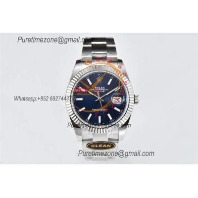 Datejust 126334 41mm VR3235 Automatic Mens Watch Best Edition CLEAN Blue Stick Dial On 904L Oyster SS Bracelet CHS