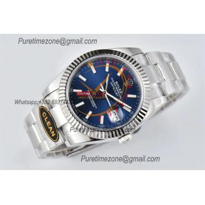 Datejust 126334 41mm VR3235 Automatic Mens Watch Best Edition CLEAN Blue Stick Dial On 904L Oyster SS Bracelet CHS