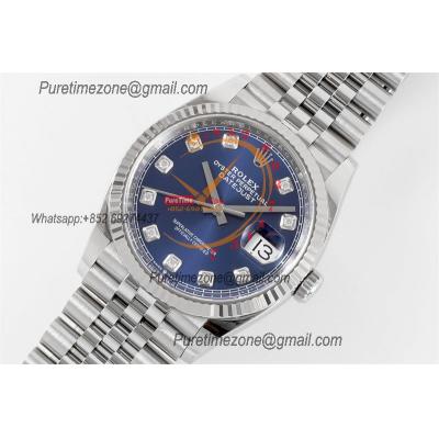 Datejust 126334 41mm VR3235 Automatic Mens Watch Best Edition CLEAN Blue Diamonds Dial On 904L Oyster SS Bracelet CHS