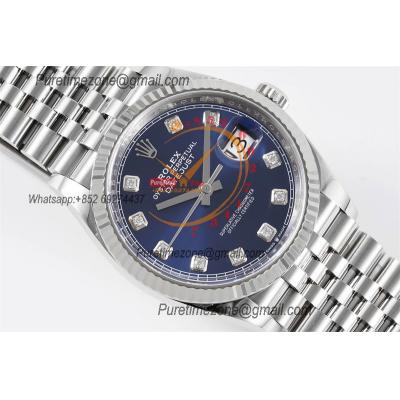 Datejust 126334 41mm VR3235 Automatic Mens Watch Best Edition CLEAN Blue Diamonds Dial On 904L Oyster SS Bracelet CHS