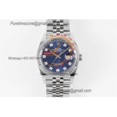 Datejust 126334 41mm VR3235 Automatic Mens Watch Best Edition CLEAN Blue Diamonds Dial On 904L Oyster SS Bracelet CHS