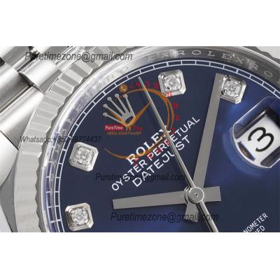 Datejust 126334 41mm VR3235 Automatic Mens Watch Best Edition CLEAN Blue Diamonds Dial On 904L Jubilee SS Bracelet CHS