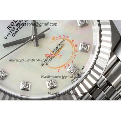 Datejust 126334 41mm VR3235 Automatic Mens Watch Best Edition CLEAN MOP Diamonds Dial On 904L Oyster SS Bracelet CHS