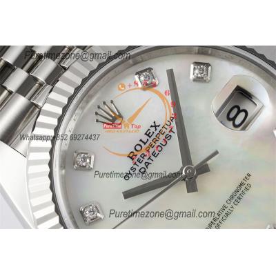 Datejust 126334 41mm VR3235 Automatic Mens Watch Best Edition CLEAN MOP Diamonds Dial On 904L Oyster SS Bracelet CHS