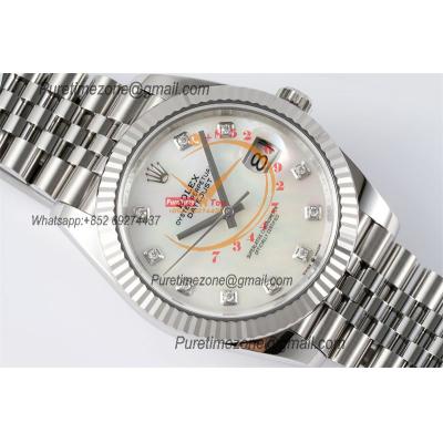 Datejust 126334 41mm VR3235 Automatic Mens Watch Best Edition CLEAN MOP Diamonds Dial On 904L Oyster SS Bracelet CHS