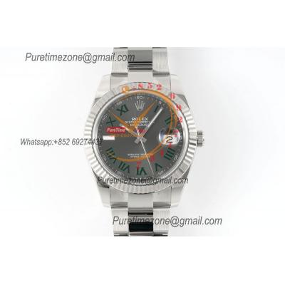 Datejust 126334 Wimbledon 41mm VR3235 Automatic Mens Watch Best Edition CLEAN Gray Dial On 904L Oyster SS Bracelet CHS