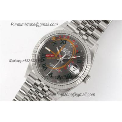 Datejust 126334 Wimbledon 41mm VR3235 Automatic Mens Watch Best Edition CLEAN Gray Dial On 904L Jubilee SS Bracelet CHS