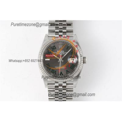 Datejust 126334 Wimbledon 41mm VR3235 Automatic Mens Watch Best Edition CLEAN Gray Dial On 904L Jubilee SS Bracelet CHS