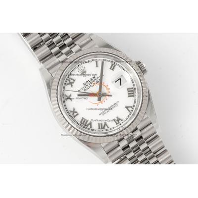 Datejust 126334 41mm VR3235 Automatic Mens Watch Best Edition CLEAN White Roman Dial On 904L Oyster SS Bracelet CHS