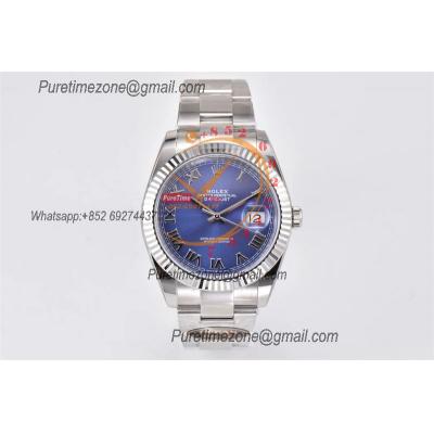 Datejust 126334 41mm VR3235 Automatic Mens Watch Best Edition CLEAN Blue Roman Dial On 904L Oyster SS Bracelet CHS