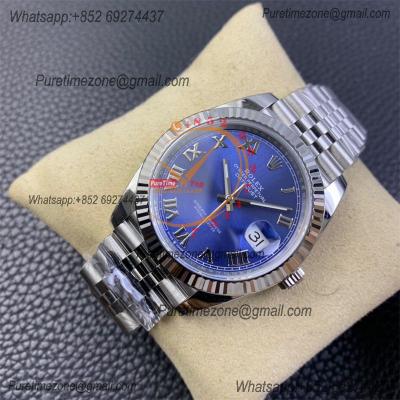 Datejust 126334 41mm VR3235 Automatic Mens Watch Best Edition CLEAN Blue Roman Dial On 904L Jubilee SS Bracelet CHS