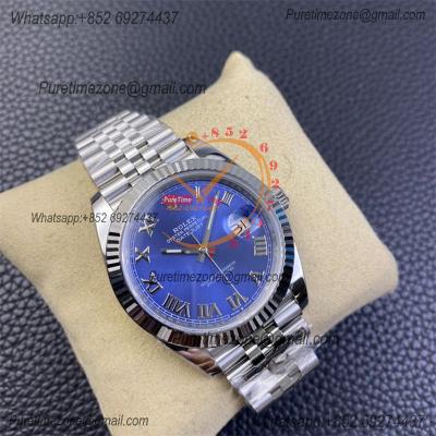 Datejust 126334 41mm VR3235 Automatic Mens Watch Best Edition CLEAN Blue Roman Dial On 904L Jubilee SS Bracelet CHS