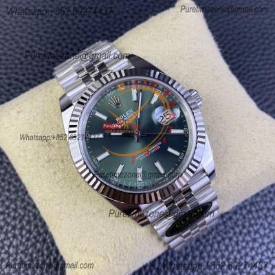 Datejust 126334 41mm VR3235 Automatic Mens Watch Best Edition CLEAN Green Stick Dial On 904L Jubilee SS Bracelet CHS